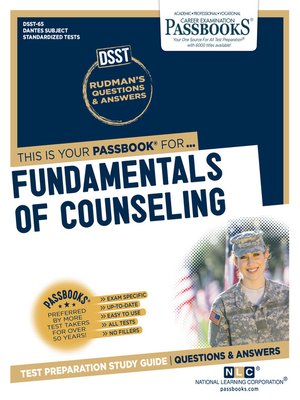 cover image of FUNDAMENTALS OF COUNSELING